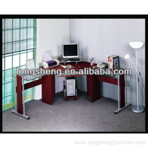 Modern Glass Corner Office Partitioned Desk